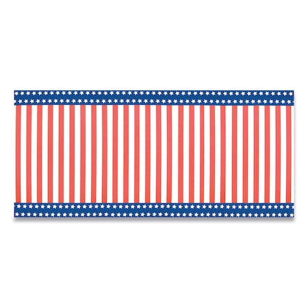 Pacon Corobuff Corrugated Paper Roll, 48" x 25 ft, Stars and Stripes 19841